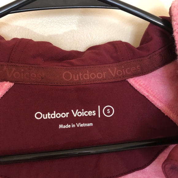 Outdoor voices Megafleece Hoodie Pink Small - Picture 6 of 9